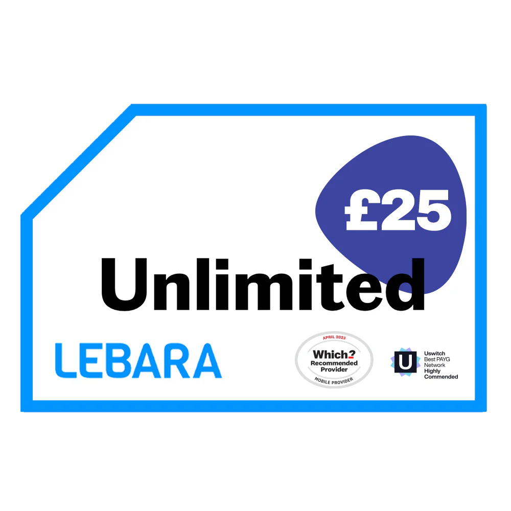 LEBARA - UNLIMITED Data - £25